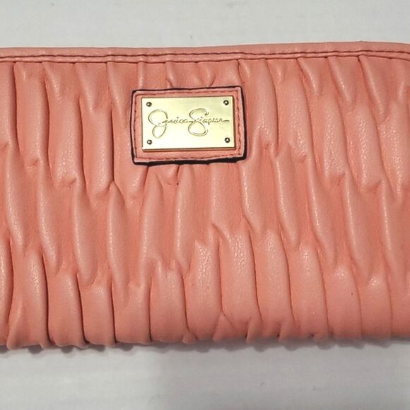 Jessica Simpson Peach Ruched Wallet - Picture 7 of 7